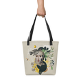 Load image into Gallery viewer, Black Bird Tote bag
